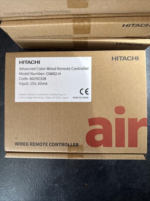 Hitachi CIW02-H Wired Remote Controller Adv Color HVAC A/C Wall Control 60292328 gallery