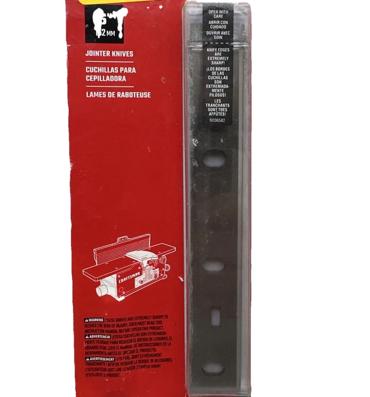 Craftsman 6" X 1.1" CMZW020-2 Jointer Planer Blade KNIVES KNIFE Set 2 pk NEW gallery