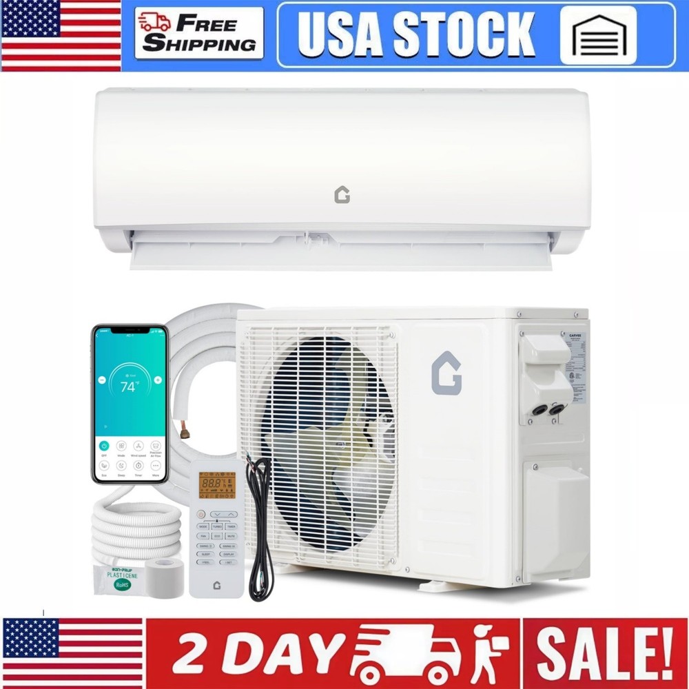 ✅11500 BTU Mini Split Air Conditioner 17 SEER Ductless AC Unit and Heat Pump 115
