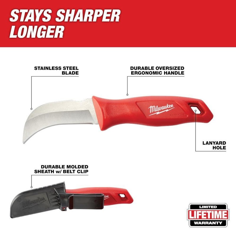 Milwaukee Hawkbill Fixed Blade Knife gallery