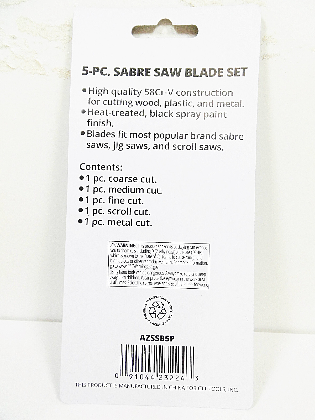 Jigsaw Blades Sabre Scroll Saw 5 pc Set for Wood Plastic Metal Blade Sets Jig gallery