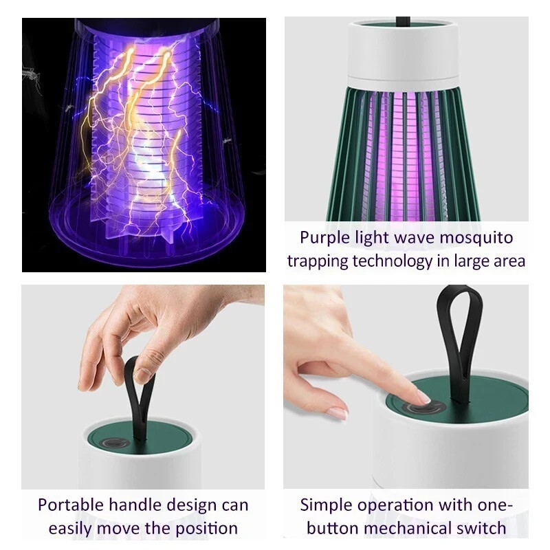 Wireless Mosquito Trap Killer Lamp Electric Trap Ideal Bug Zapper Rechargeable gallery