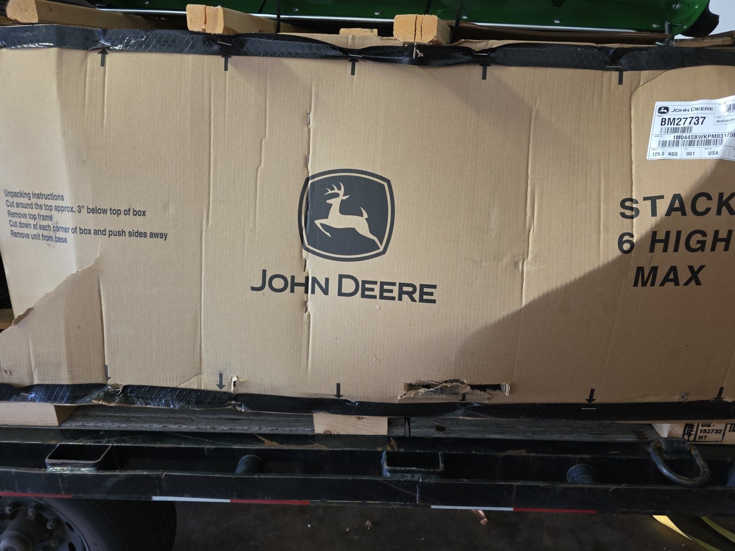 John Deere 44 in. Two-Stage Snow Blower Attachment for 100 Series Tractors gallery
