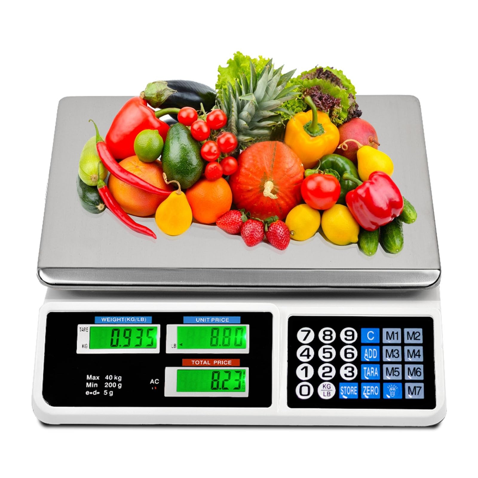 CCHAIN 88LB Digital Price Scale Electronic Price Computing Scale LCD Digital ... gallery