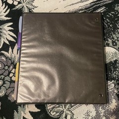 2 Binders (Black & Gray) + 1 Blue Composition Notebook READ DESCRIPTION