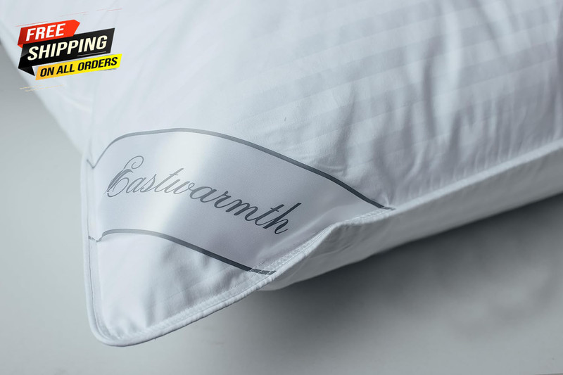 Goose down Feather Soft Pillows One Pillow 100% Cotton Supportive Bed Pillow 👌 gallery