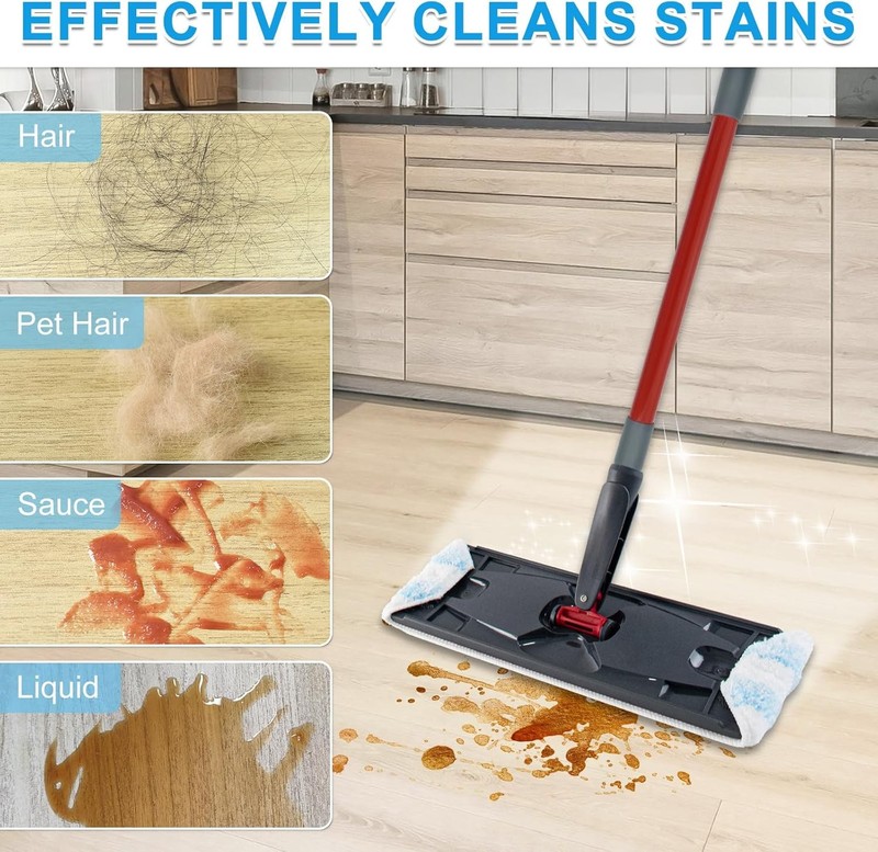 Mop Replacement Pads for Ocedar H2prO Flat Mop, 4 Pack Mop Refills for O-Cedar H gallery