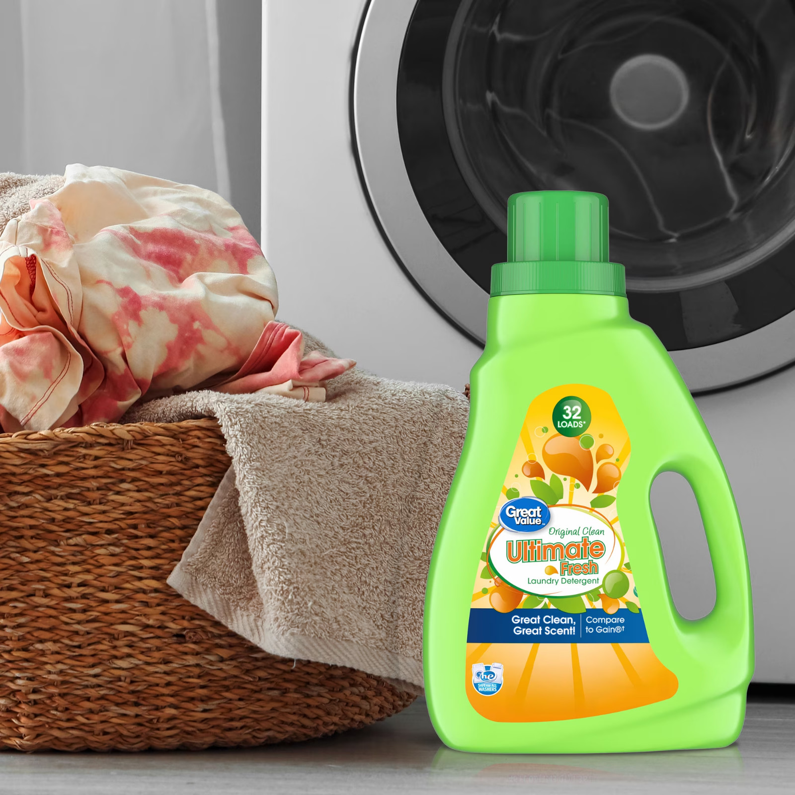 Great Value Original Clean Liquid Laundry Detergent 46 fl oz 32 Loads gallery