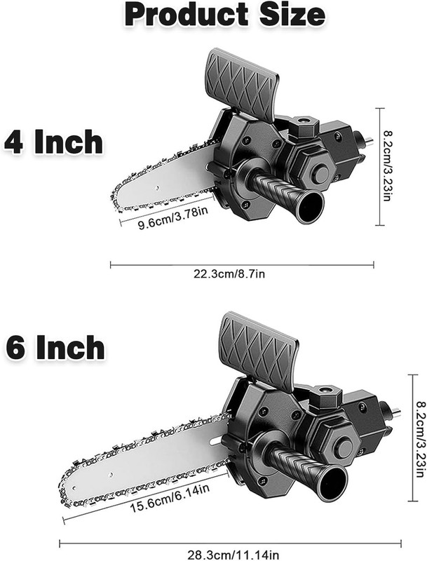 Transform Your Drill: 6-Inch Electric Drill Chainsaw Attachment for Wood Cutting gallery