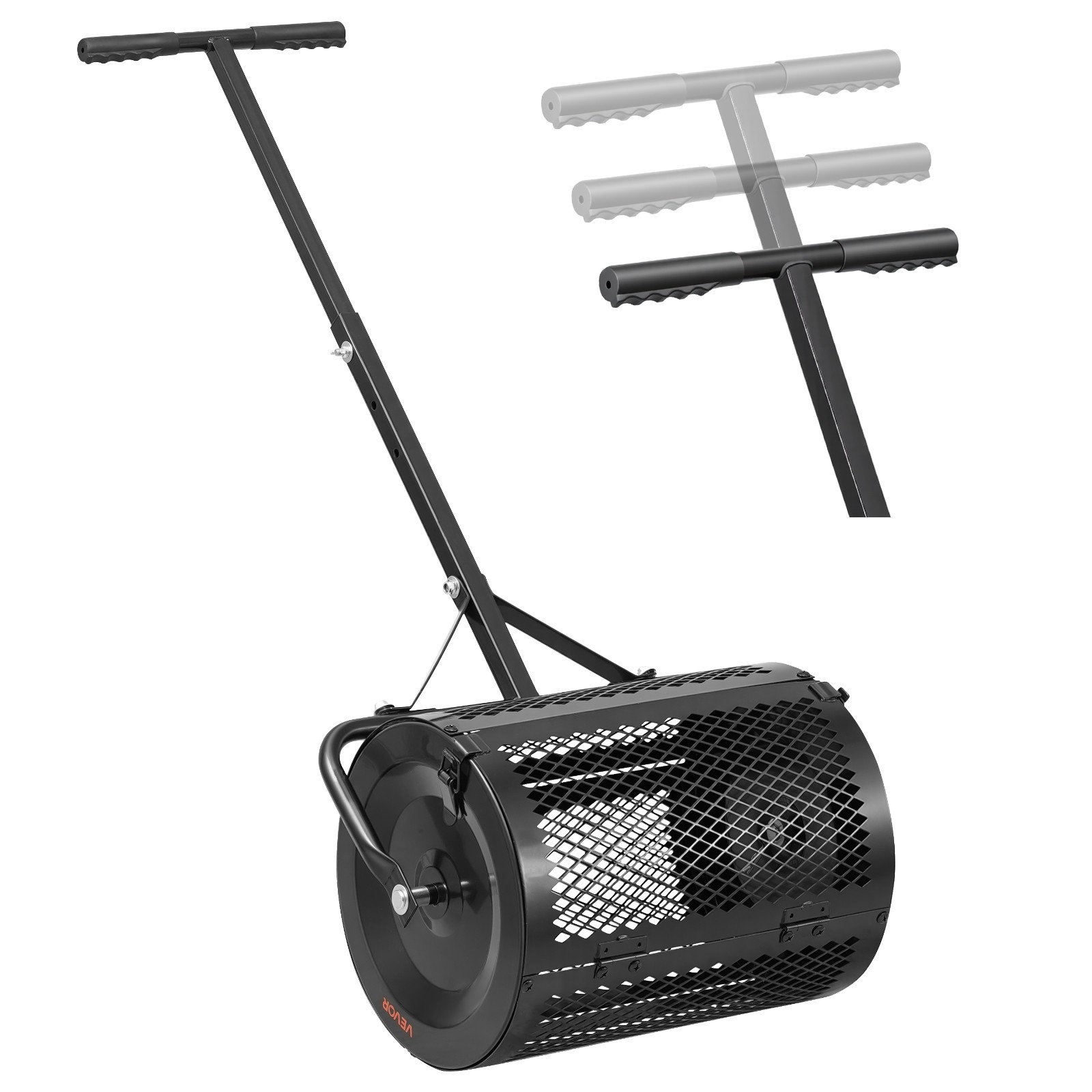 VEVOR Compost Spreader Peat Moss Spreader 16.5" with T-Shaped Handle for Yard gallery