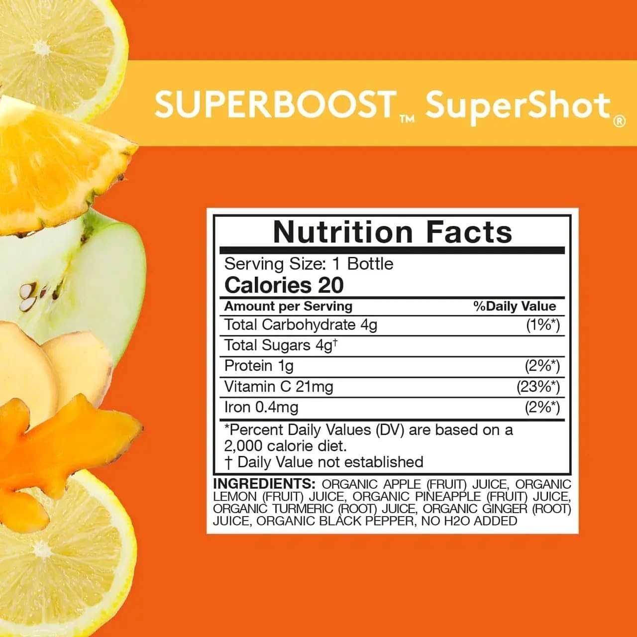 Nutritious Cold-Pressed Juice Blend - Superboost Flavor, 12 Pack, 2.1 oz Bottles gallery