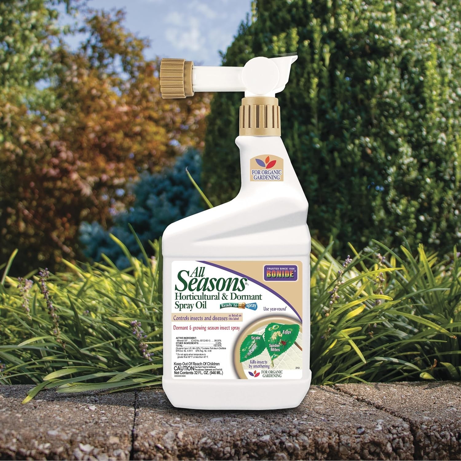 Bonide All Seasons Horticultural & Dormant Spray Oil, 32 oz 32 oz, Green gallery