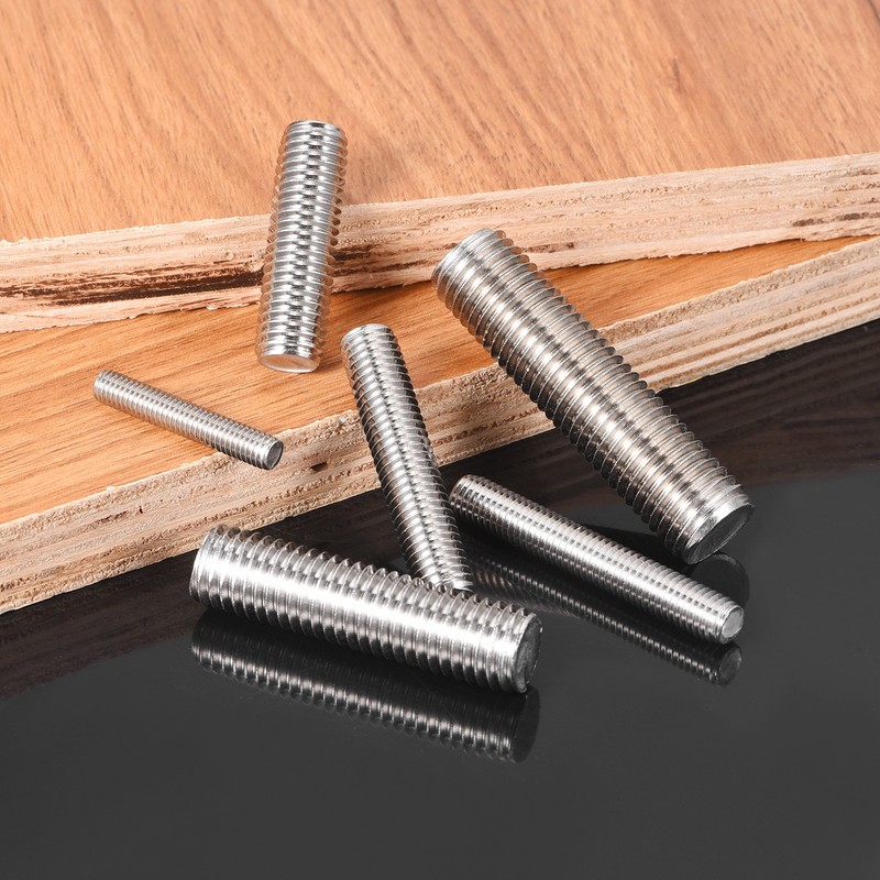 M6x190mm Fully Threaded Rod, 2Pcs 316 Stainless Steel 1 Pitch Threaded Screw gallery