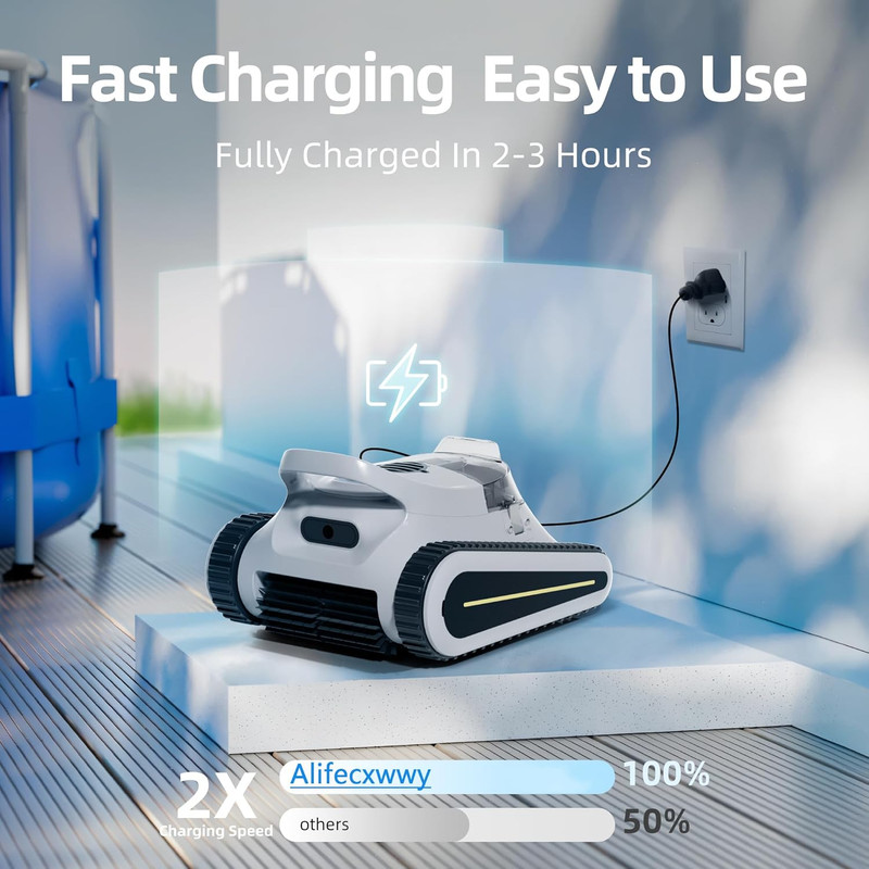 2026 Pool Cleaner Automatic Pool Vacuum 3 Cleaning Modes Wall Climbing Scrubbing gallery