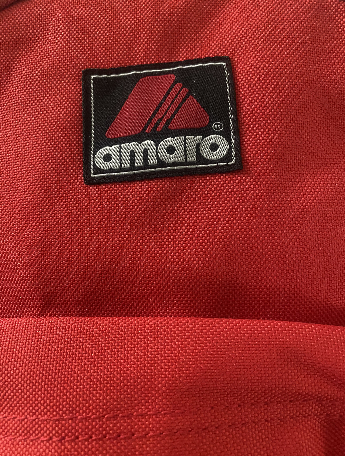 Amaro Red Backpack Two Pocket. 3