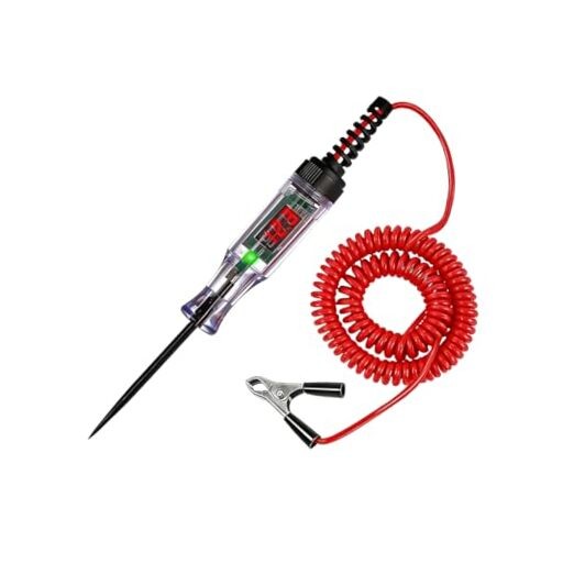Car Test Light, 5V-110V Vehicle Digital LED Circuit Tester with Alligator Clip gallery