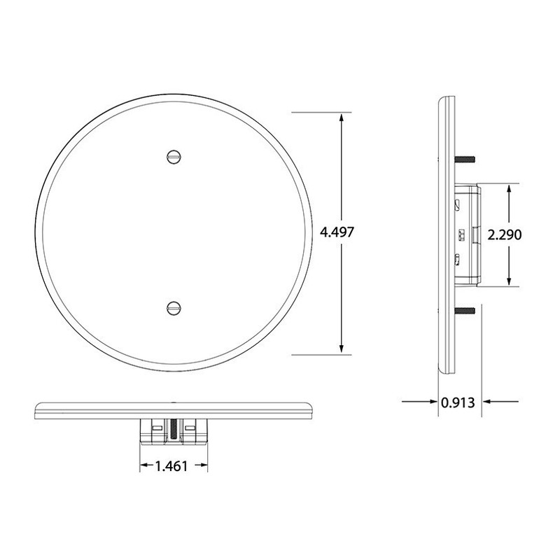 BEA 10MS31R Magic Switch® Round Hand Wave Motion Sensor Kit w/ Jamb Plate GRAY gallery