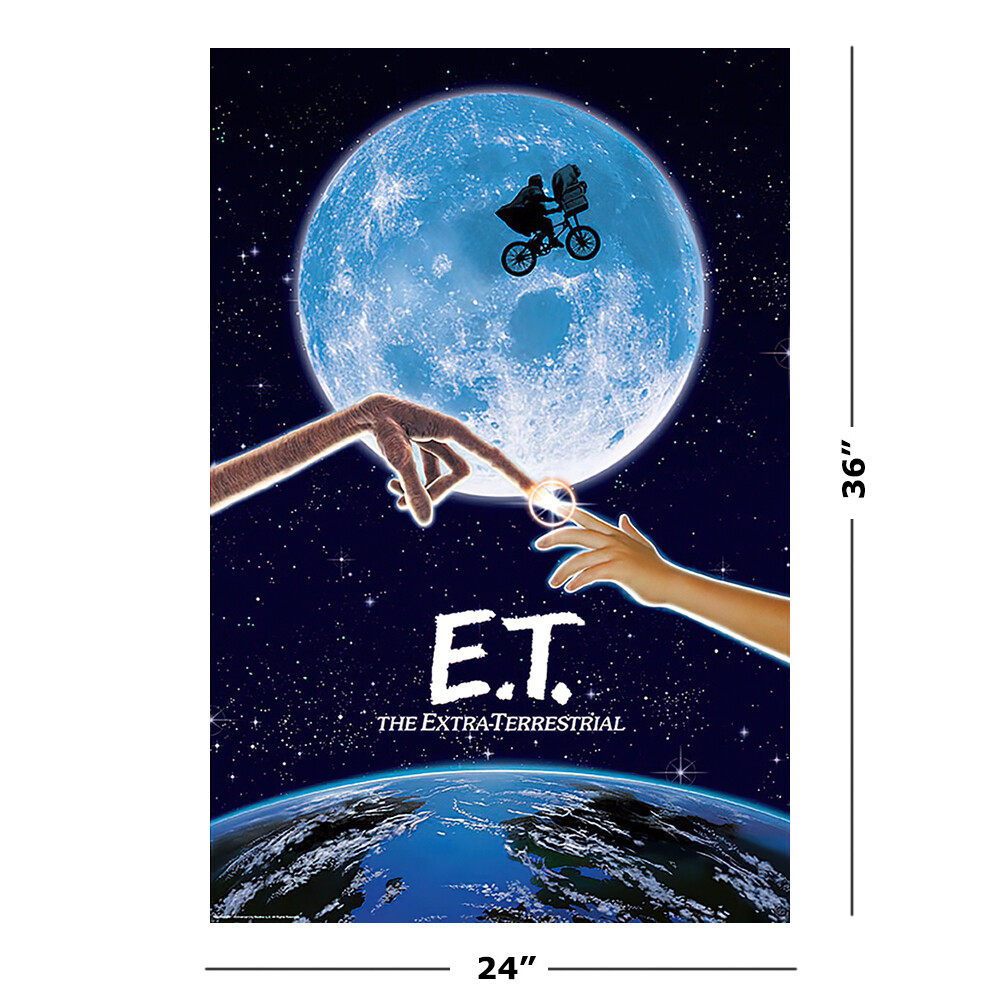 E.T. - Extra Terrestrial - Movie Poster (Regular - Moon & Bike) (Size: 24 x 36") gallery