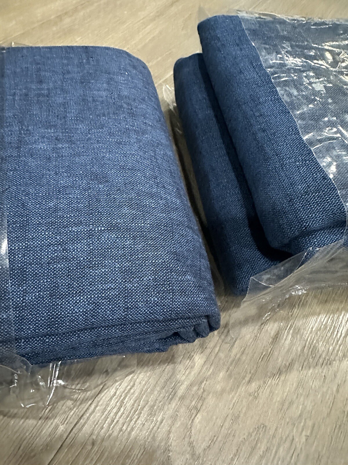 Pottery Barn EMERY Drape 50x108 Midnight Blue 2 panels blackoout lining gallery