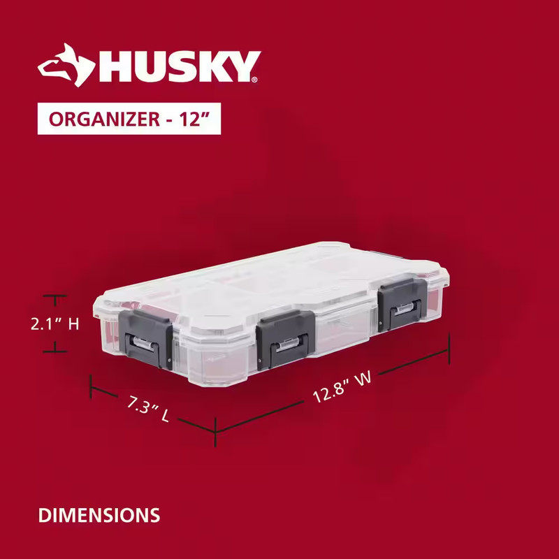 12 In. 9-Compartment Customizable Modular Waterproof Small Storage Organizer gallery