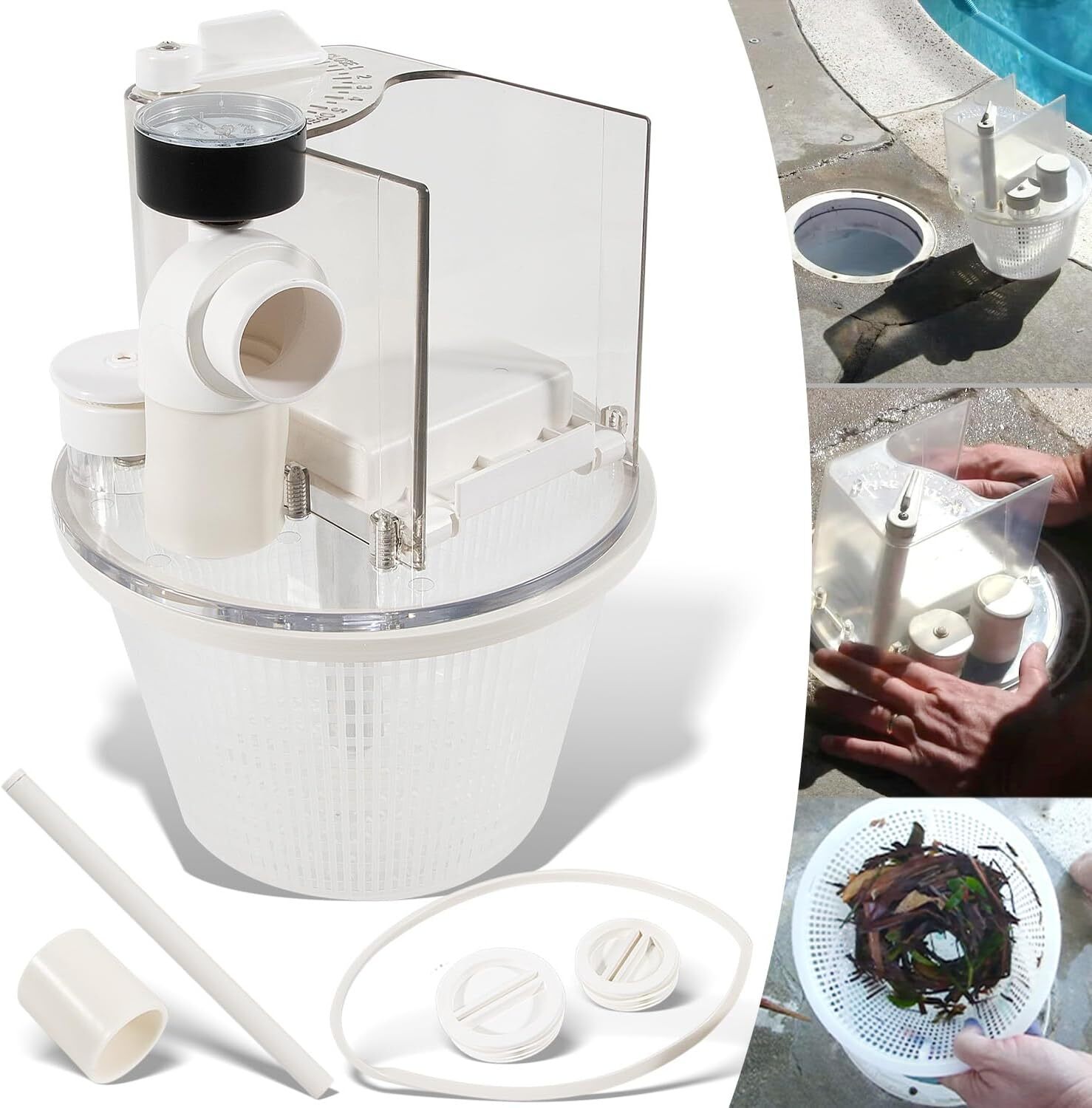 R211100 Vac-Mate Pool Cleaner Dispenser Box for Pentair Skimmer Complete gallery
