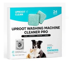 Uproot Clean Washing Machine Cleaner Tablets 24 Pack 12 Month Supply (Pro)