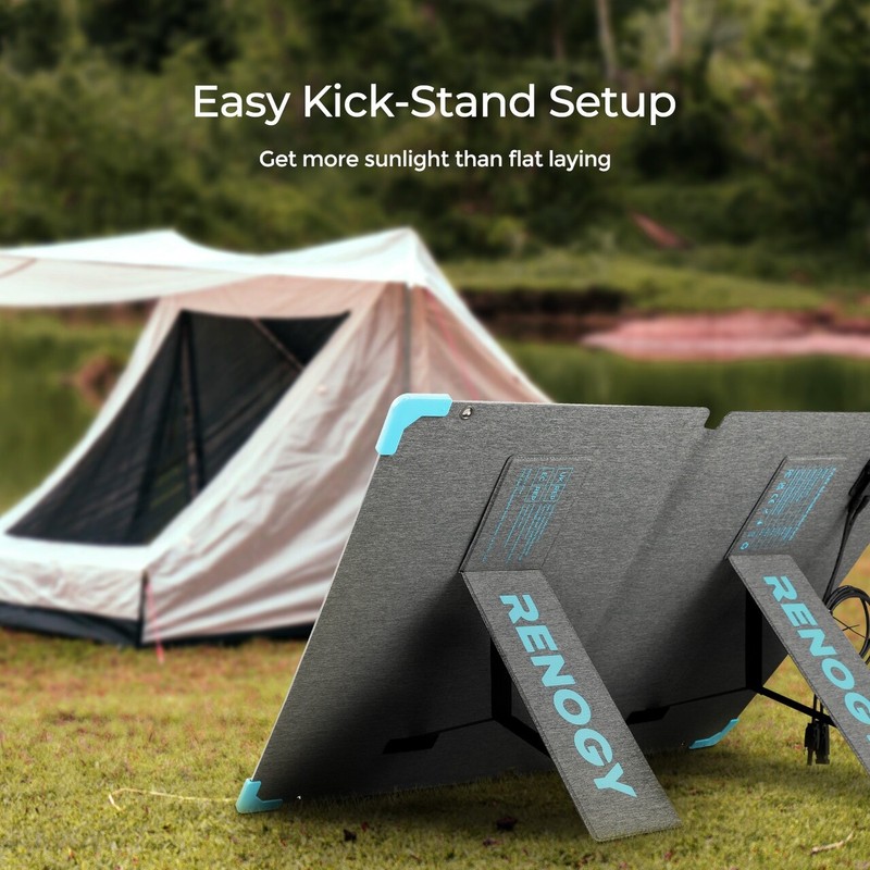 Renogy 80W Waterproof Foldable Portable Solar Panel Power Backup gallery