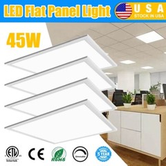 4X45W LED Flat Panel Light 2X2FT 5800LM 5000K Drop Ceiling Ceiling Office Lights