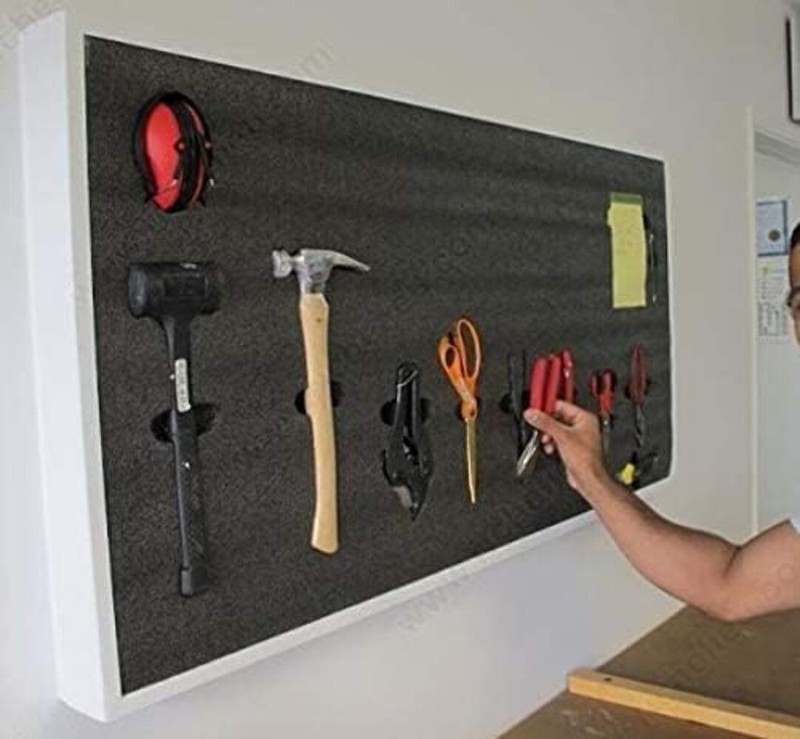 Premium Customizable Kaizen Foam Tool Organizer Sheets (24"x48") - Multiple Thic gallery