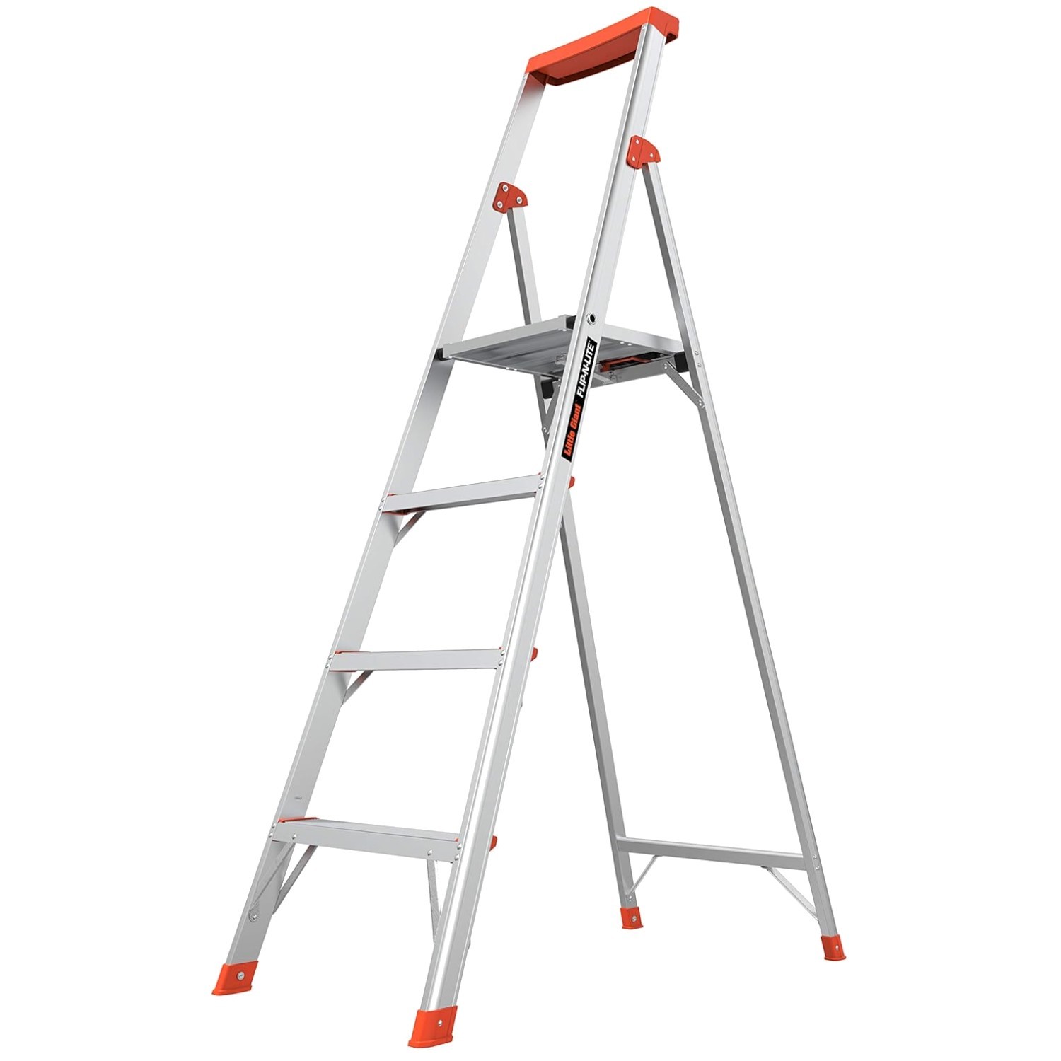 Portable Aluminum Folding Ladder, Heavy Duty, 10.25ft gallery