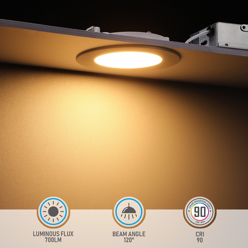 12-Pack 4 Inch LED Recessed Lighting with J-Box, 2700K-5000K Selectable gallery