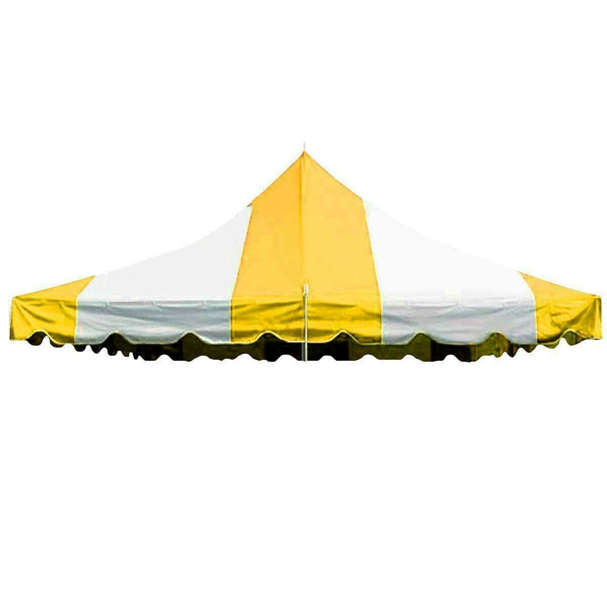 Replacement Pole Tent Canopy Top 20x20 Yellow Cover Event Wedding Party Gazebo gallery