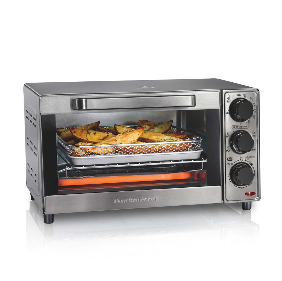 Hamilton Beach Air Fryer Toaster Oven Sure-Crisp Stainless Steel 4 Slice 1500W gallery