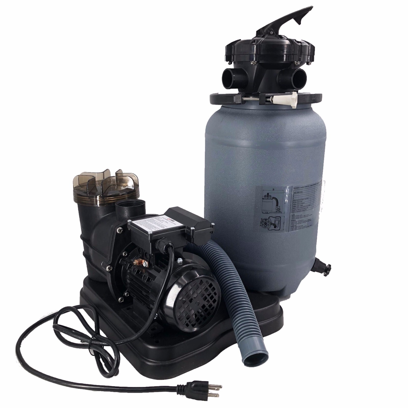 2400GPH 10" Sand Filter Above Ground Swimming Pool Pump intex compatible gallery
