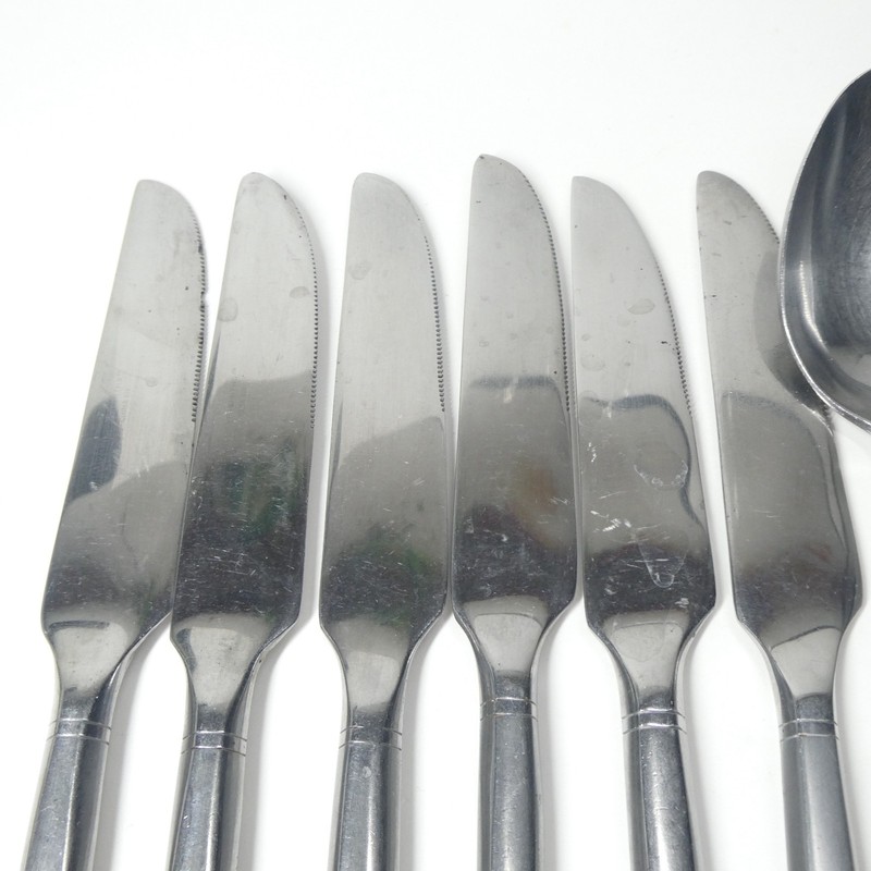 Hampton Silversmiths Ritz Flatware Lot 11pcs Stainless Forks Spoons Knives gallery