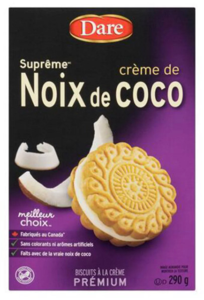 Dare Ultimate Peanut-Free Cookies Coconut Creme 290g (4 Pack) gallery