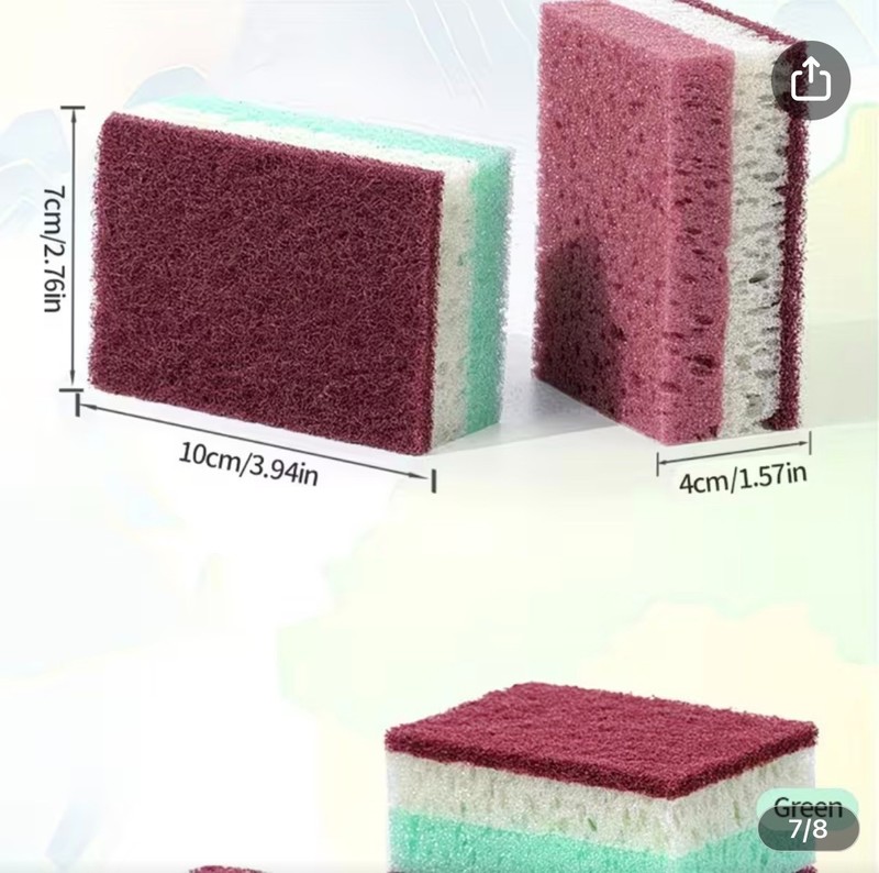 High Density Sponge Cleaning Cloth, Dishwashing Cloth,non Greasy Kitchen gallery
