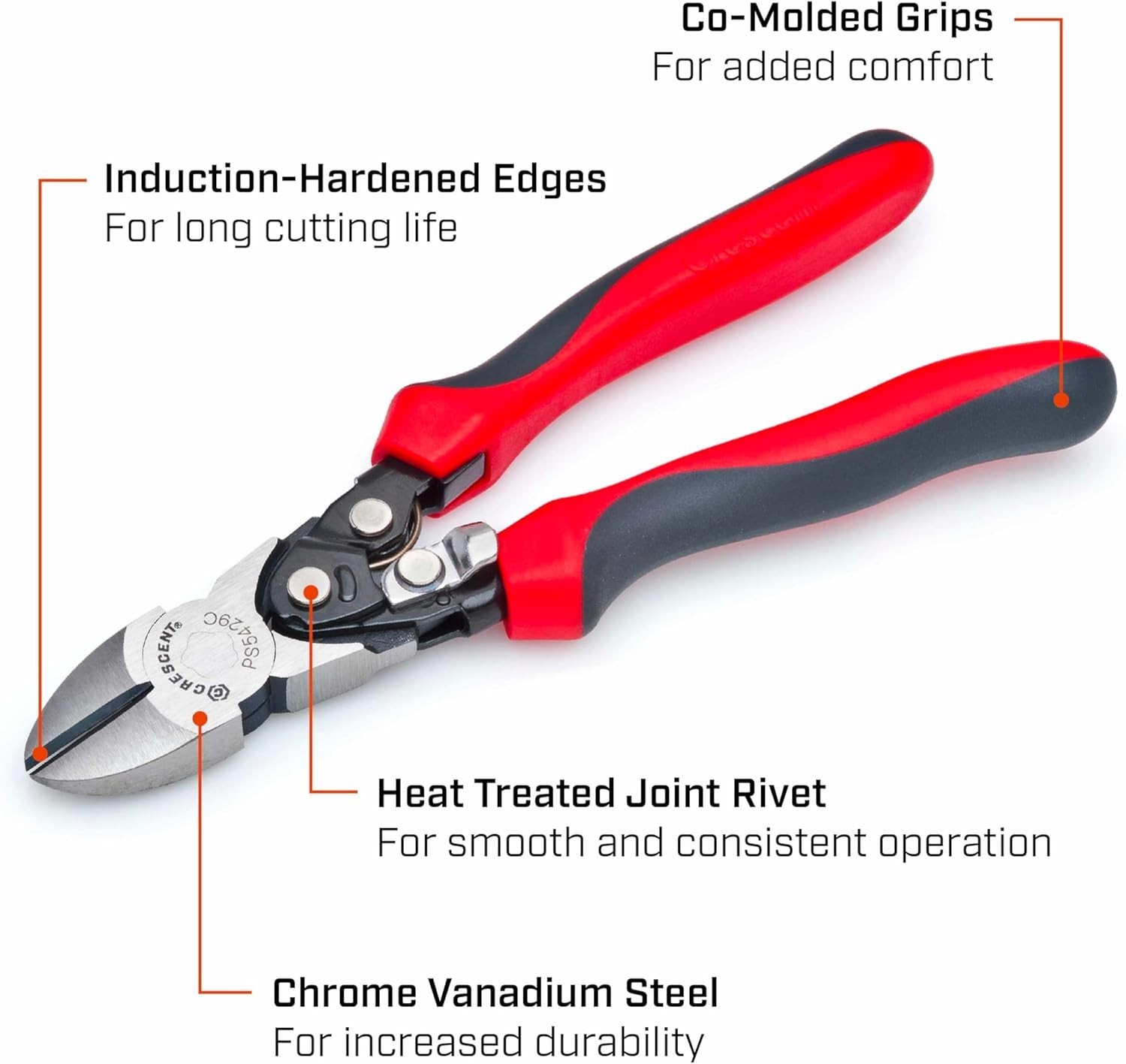 Pro Series 9in Compound Diagonal Pliers PS5429C Co Molded Grips Induction Harden gallery