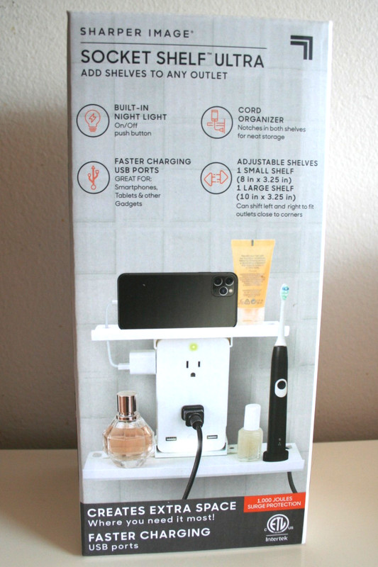Sharper Image Socket Shelf 6 Outlets 2 USB Ports gallery