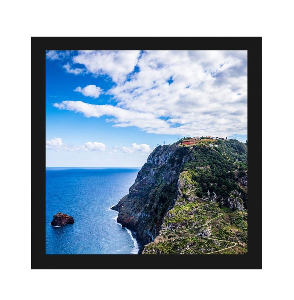 7x7 Black Picture Frame Tabletop & Wall Mount Decor for Photos Paintings Posters