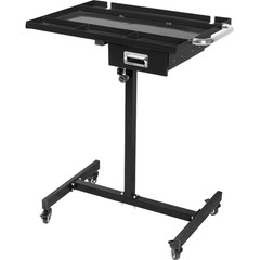 Adjustable Height Rolling Tool Tray,220lbs Capacity Down Work Table with Drawers