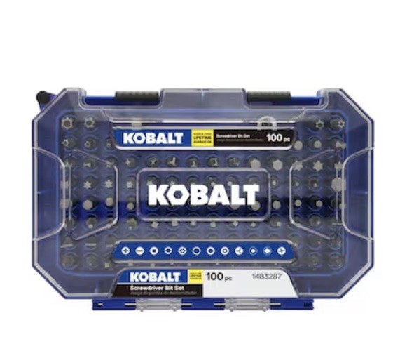 KOBALT 100PC SCREWDRIVER BIT SET - NEW # 1483287 gallery