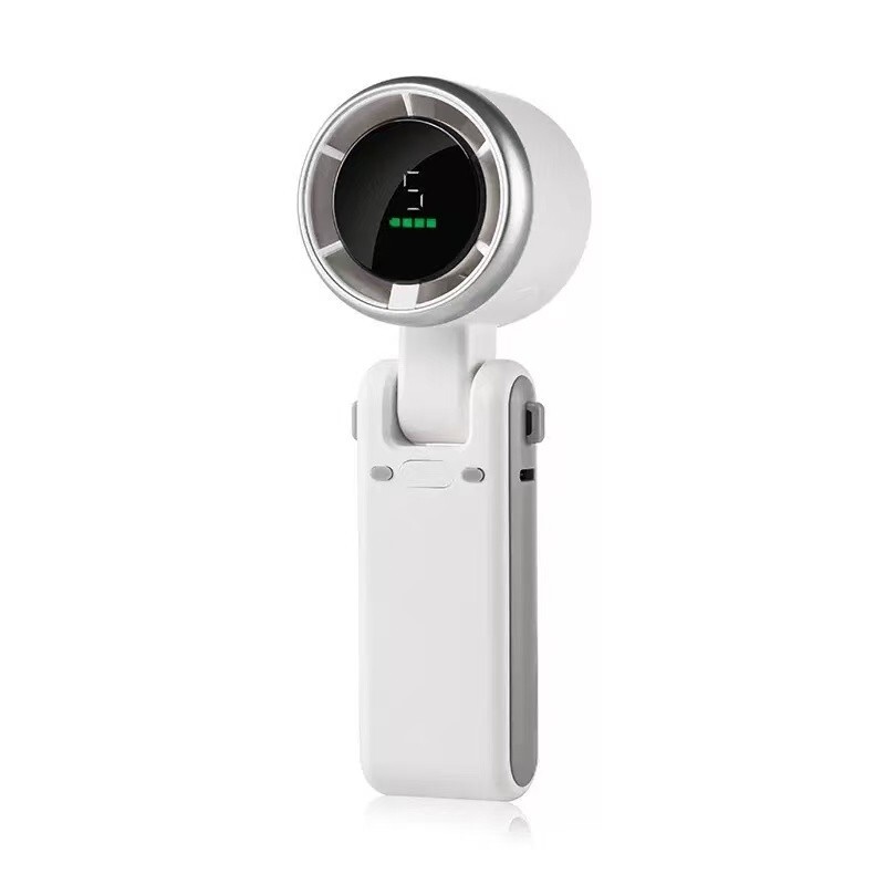 10 Hours Mini Portable Handheld Turbo USB Rechargeable Cooling Fan Up W/ Lanyard gallery
