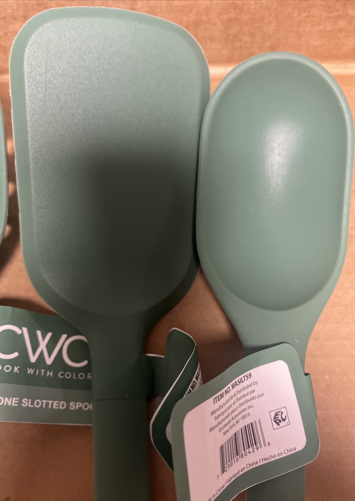 NWT 5 Pc Green Kitchen Silicone Utensils Spatula Turners Spoons Slotted Solid gallery