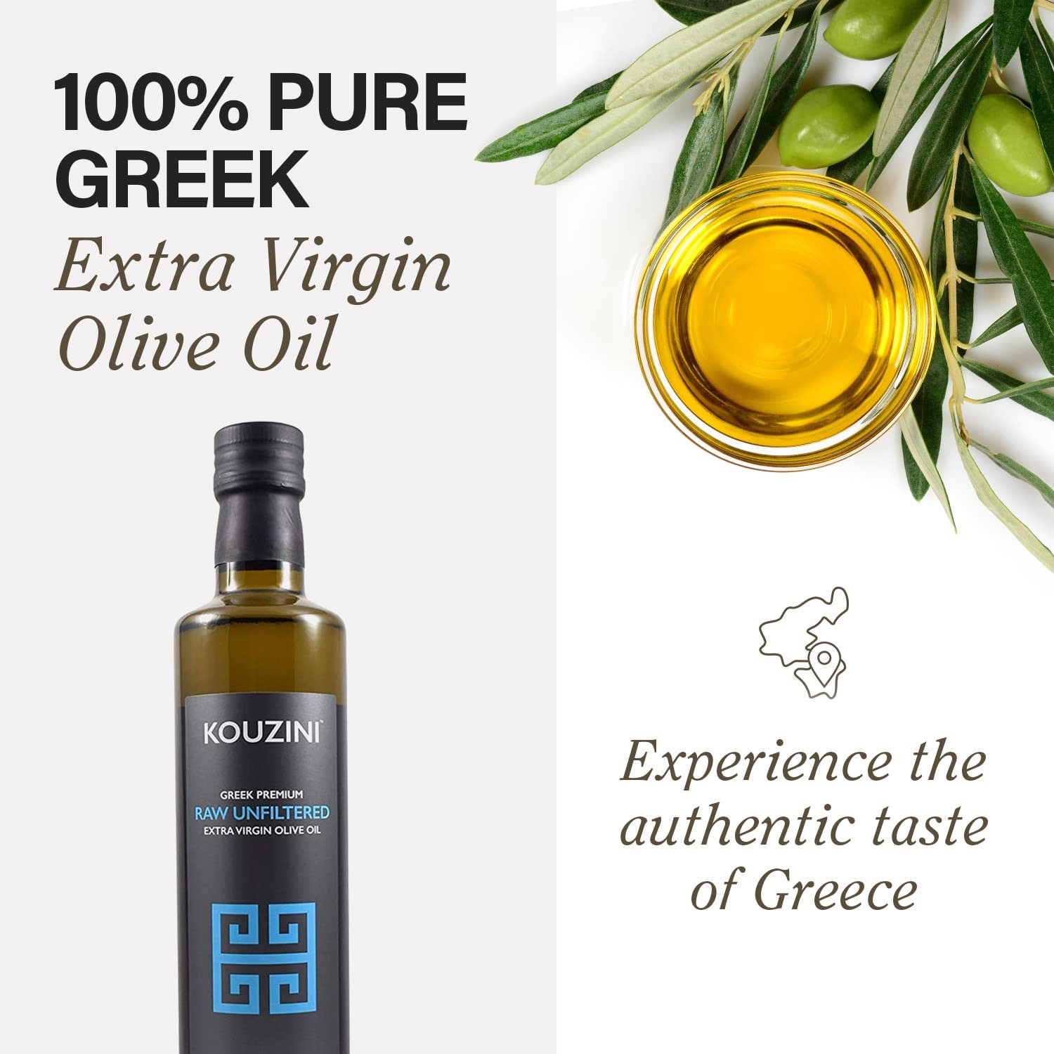 Raw Greek Extra Virgin Cold Pressed Unfiltered Raw Olive Oil for Cooking gallery