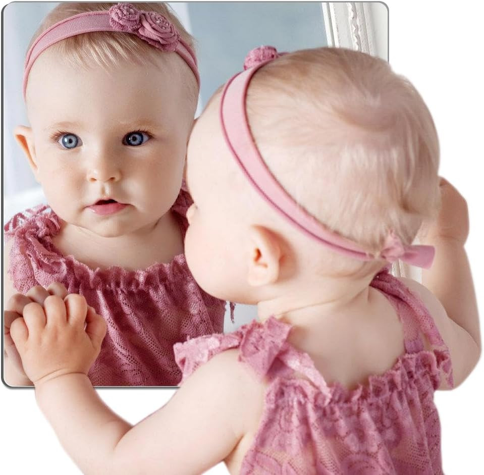 Unbreakable Plexiglass Acrylic Mirror for Kids,1 PCS 8"x8" Shatterproof
