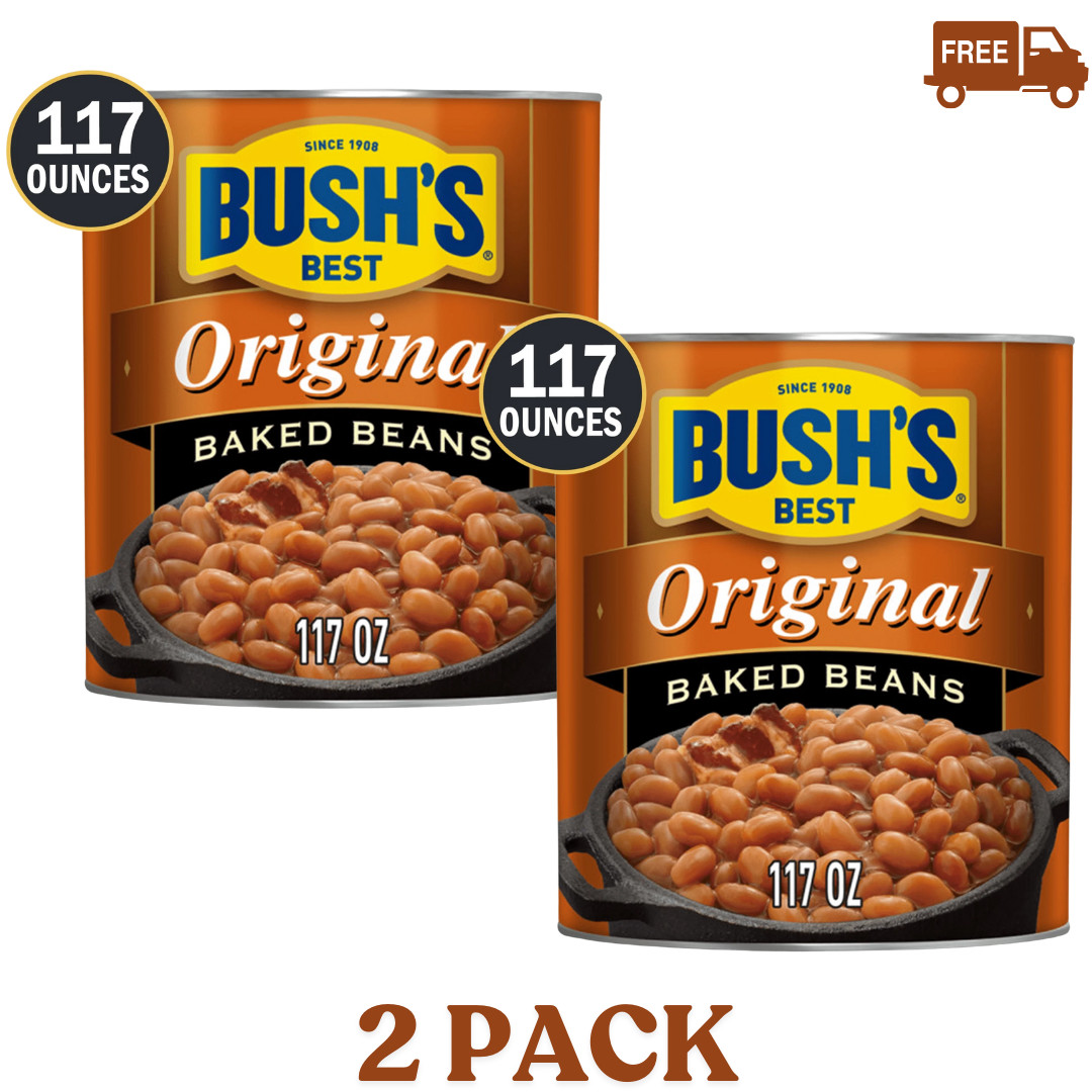 (2 pack) Bush's Original Baked Beans, Canned Beans, 117 oz Can.Best Price gallery