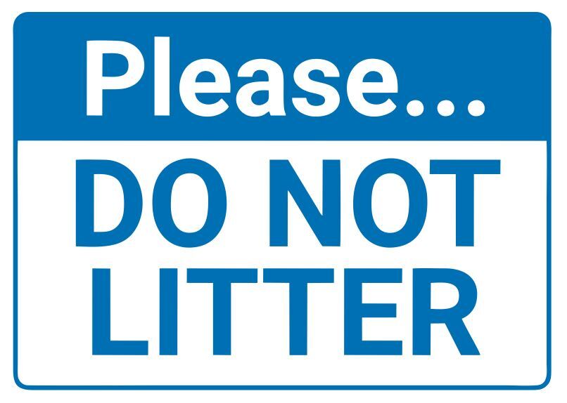 Do Not Litter Safety Sign Sticker Decal Label D7362 gallery