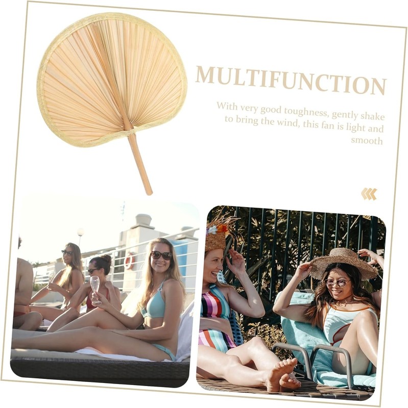 Lightweight and Portable Dried Palm Leaf Fans - Vintage Summer Essentials gallery