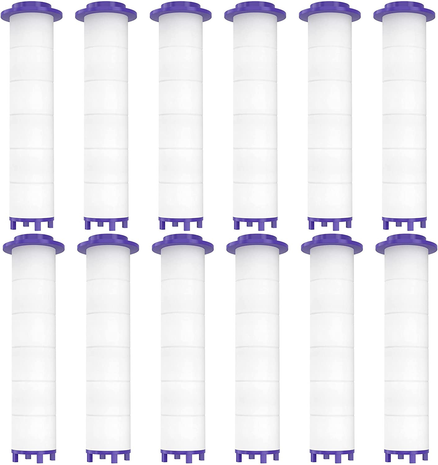 12 Pieces Hydro Jet Shower Head Filter, High Pressure Handheld Vortex Turbo Fan gallery